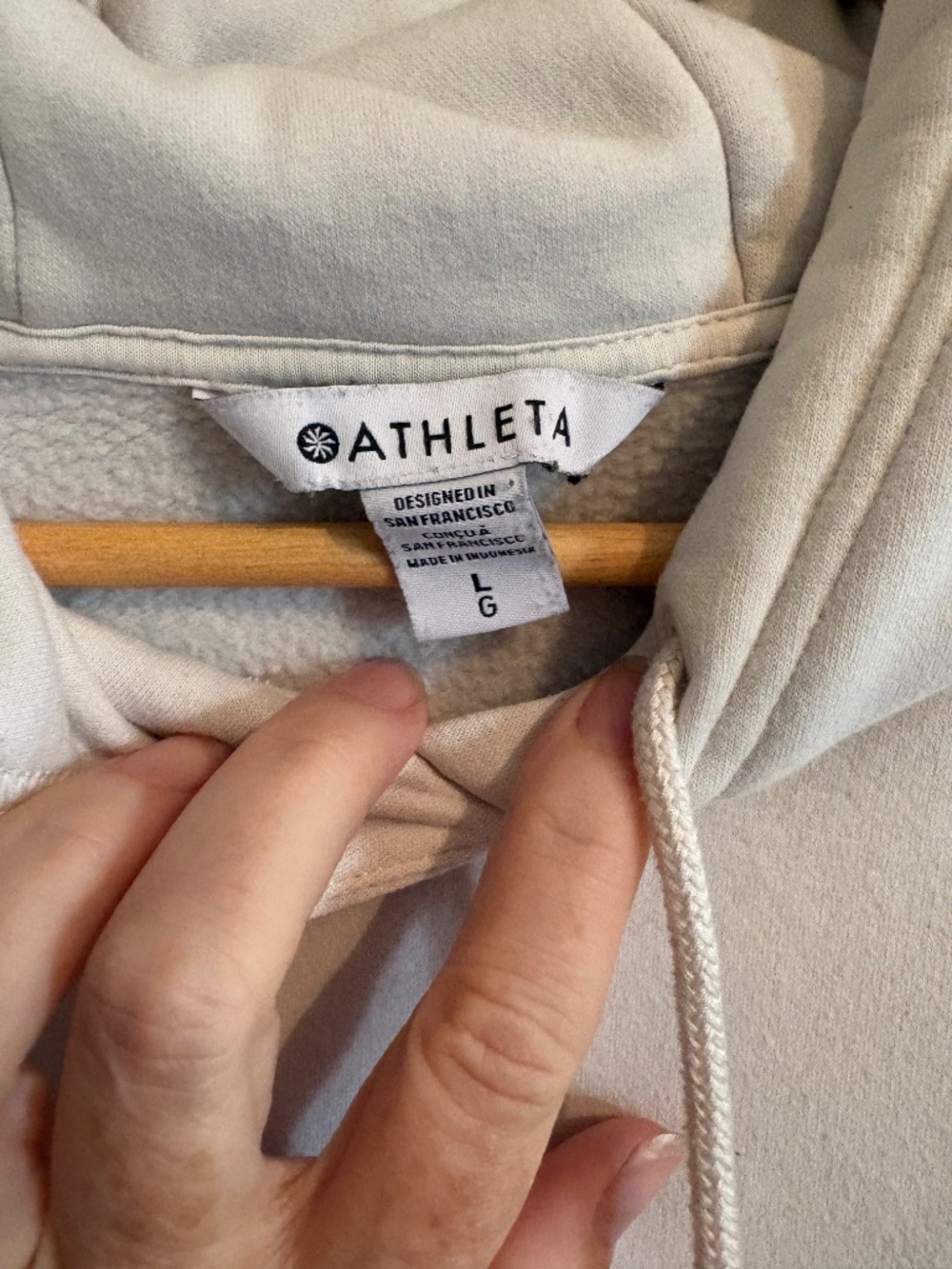 Athleta Cropped Pullover Hoodie - Picture 3 of 5